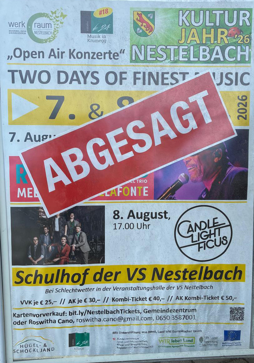 Konzerte abgesagt